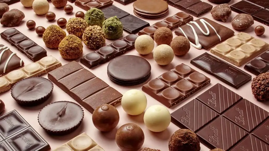 Classification of chocolate by composition and production technology. Chocolate and chocolate products