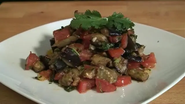 Salads with eggplant recipes