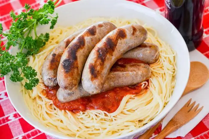 Baby sausages: homemade recipe. Homemade sausages