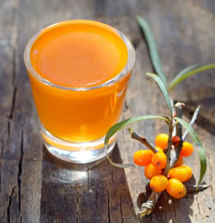 Tea with sea buckthorn and ginger