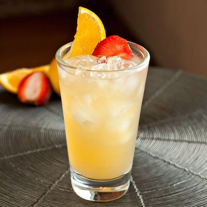 cocktail with rum and orange juice