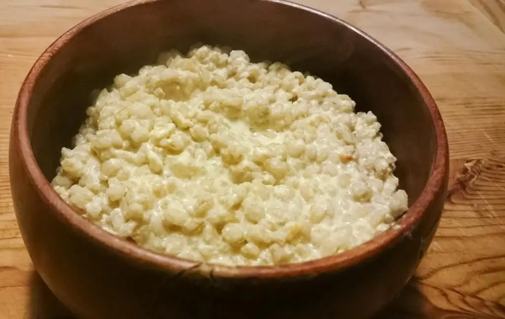 porridge in a cup