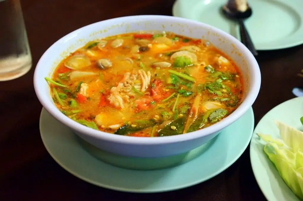 ծովախեցգետին tom yum բաղադրատոմսը