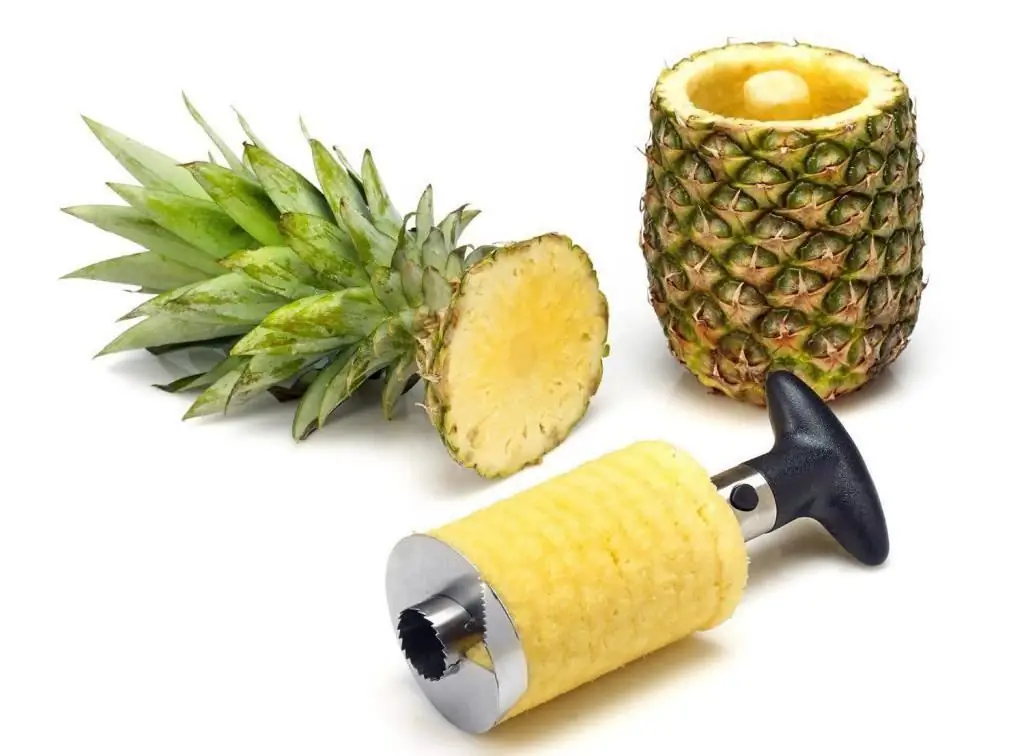 peeled pineapple