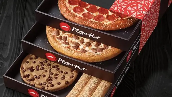 Pizza Hut მენიუ