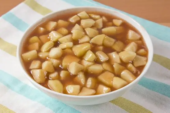 relleno de tarta de manzana