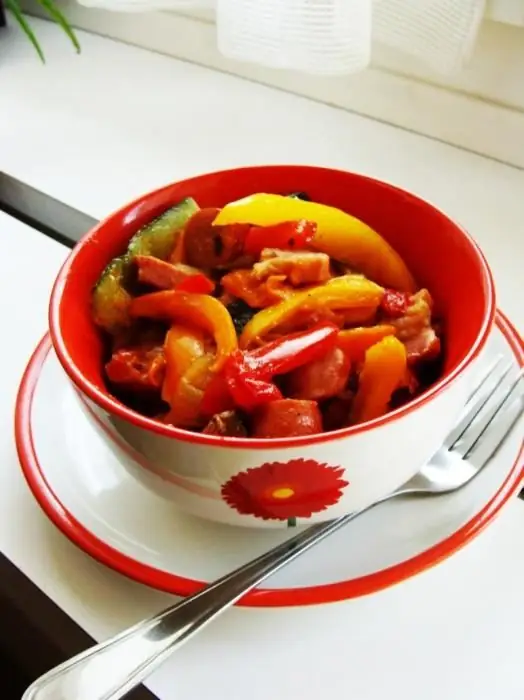 Lecho aux poivrons et tomates