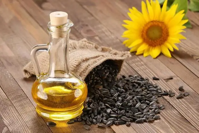 ترکیب شیمیایی روغن آفتابگردان