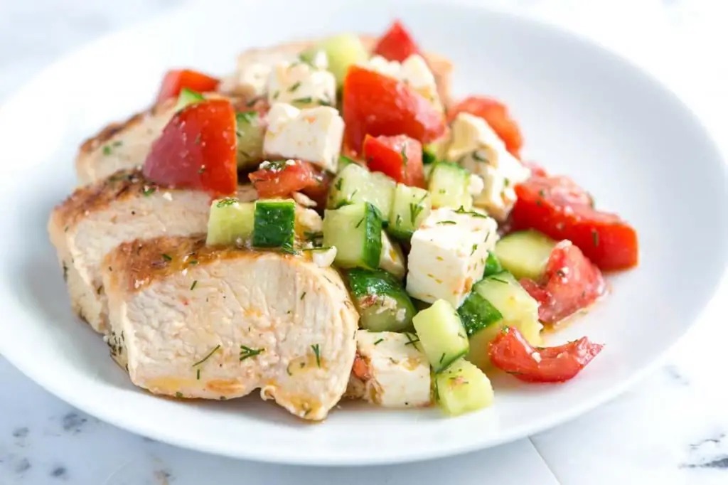 Delicious and simple chicken breast salads