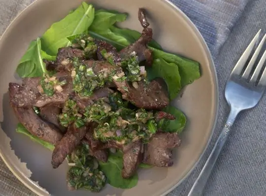 salad jantung daging lembu