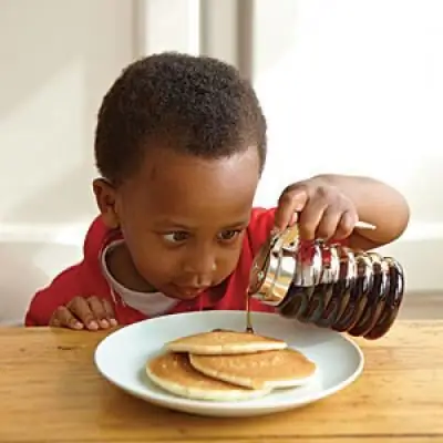 Quick breakfast for a student