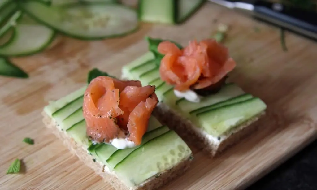 diverse hapjes voor het buffet