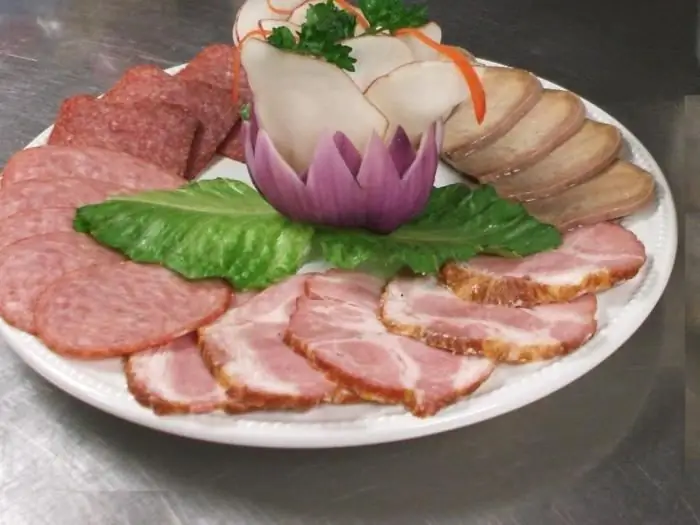 Cutting meat - table decoration