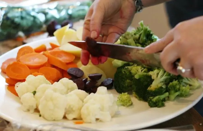 kamille salade in hoopjes