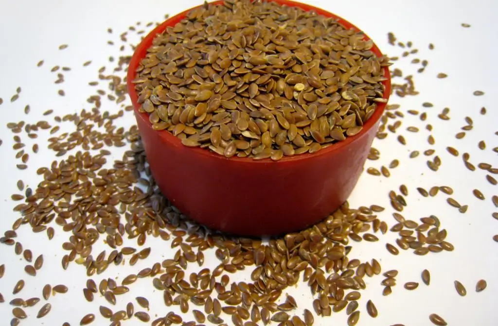 flax seeds in a bowl