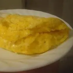 Omelette mit Grieß im Ofen