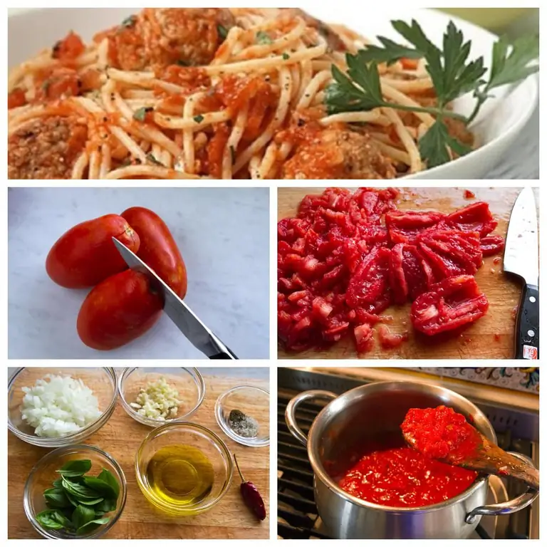 Klasikong tomato spaghetti sauce