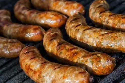 grilled sausages