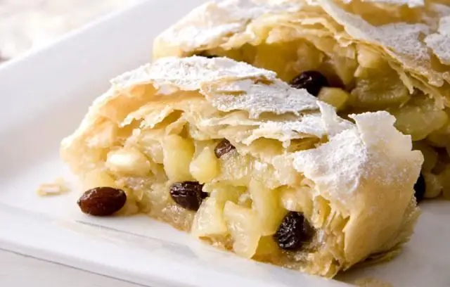 Wiener Strudel - Rezept. Wie man Wiener Strudel mit Fleisch kocht