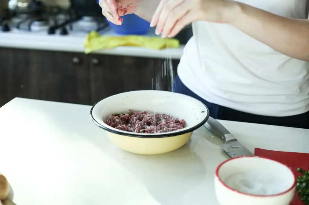 Minced meat preparation