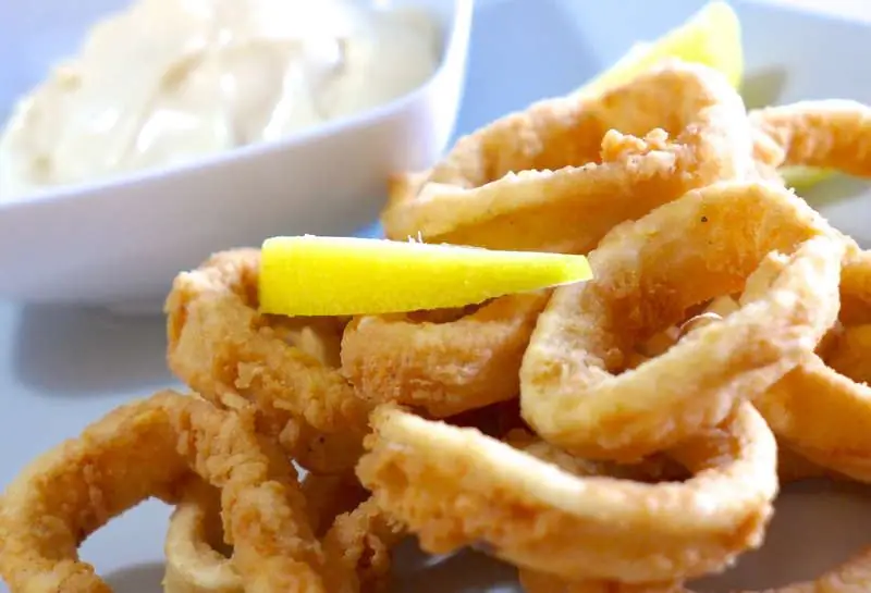 Calamari trong bột