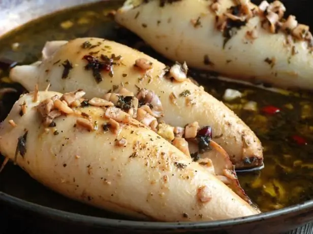 Calamars aux champignons