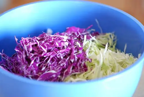 shredded cabbage