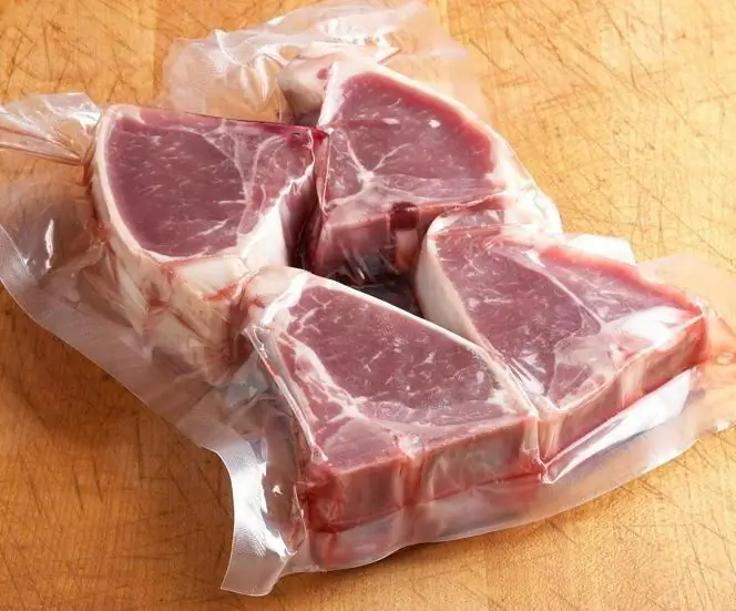 Chilled meat: technology description, features and shelf life