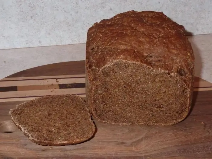 Pan de centeno - una receta para una máquina de pan