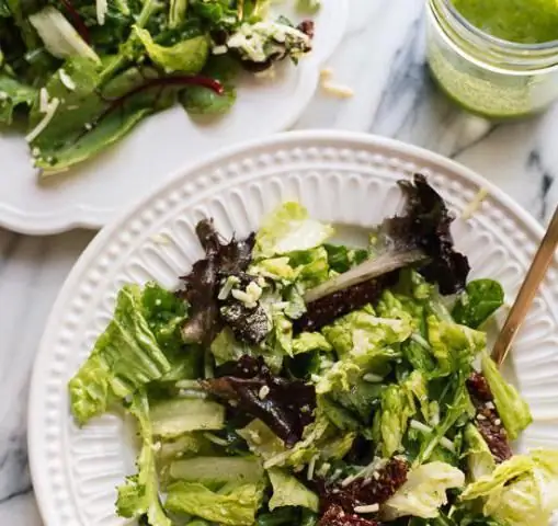 sallad med vinägrettdressing