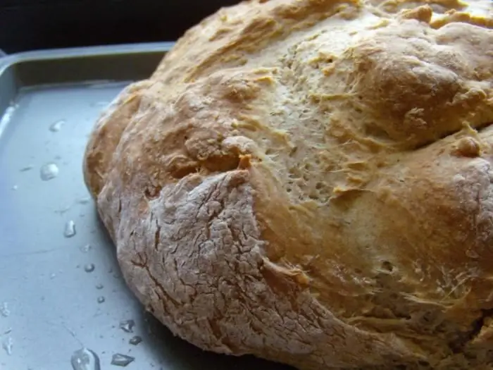 Bread in a bread machine on kefir