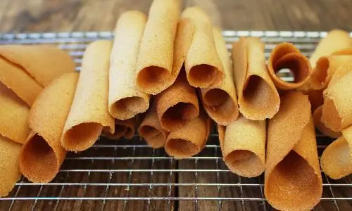 Rouleaux de gaufrette