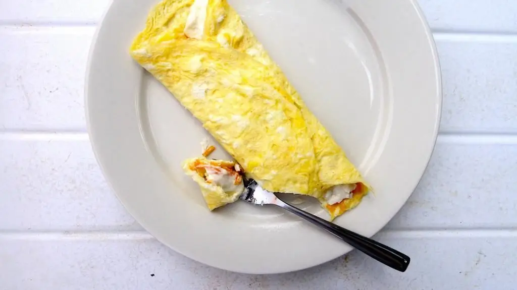 Franse omelet met vulsel