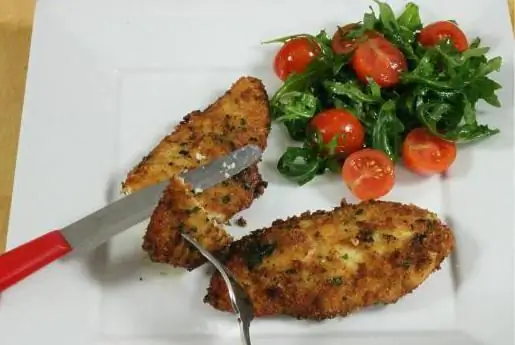 ሰማያዊ ነጭ የ cutlets የምግብ አሰራር