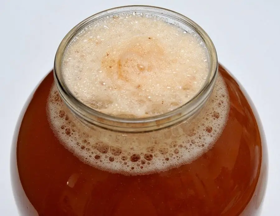 খামির থেকে Kvass