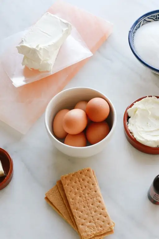 Mascarpone-Käsekuchen-Zutaten