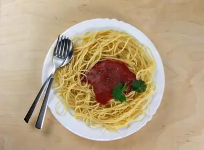 Komposisyon ng pasta ng Shebekin