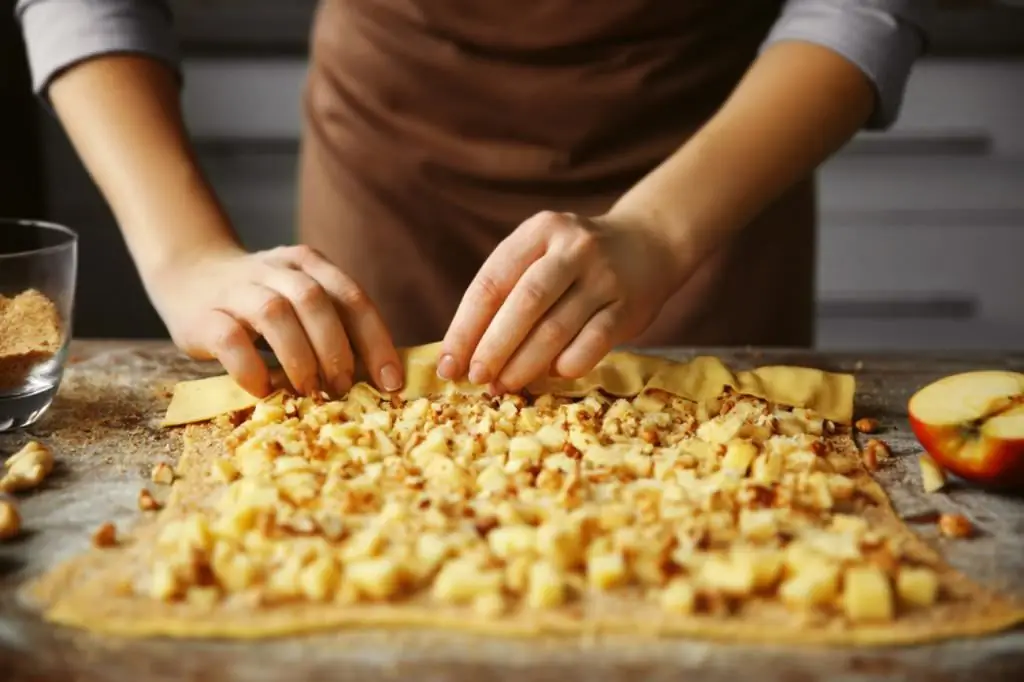 Wickeln Sie den Strudel ein