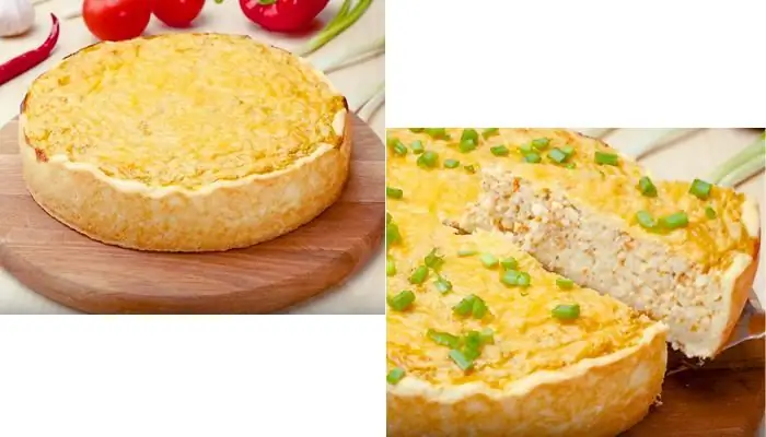 công thức nhanh bánh pie với cá thu đao và cơm