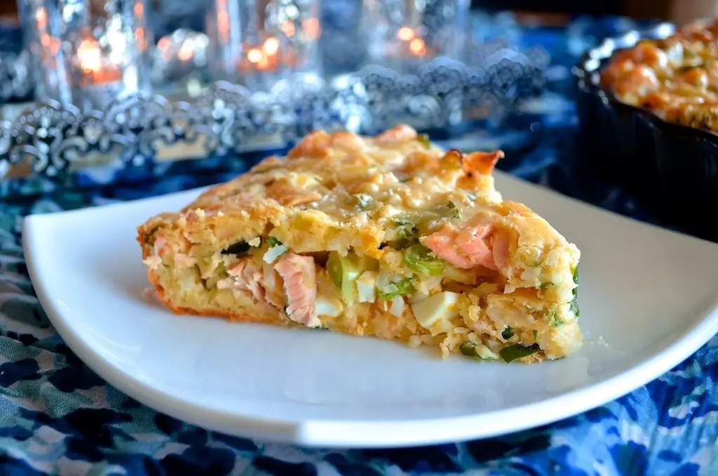 receita de torta com sauro e arroz com fermento