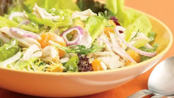 salad với quýt và pho mát