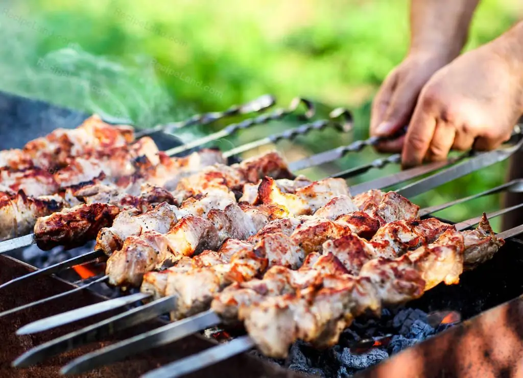 শুয়োরের মাংস skewers